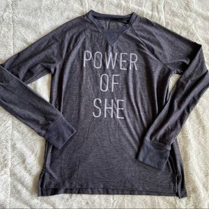 Girls XL Athleta Power of She crewneck sweatshirt